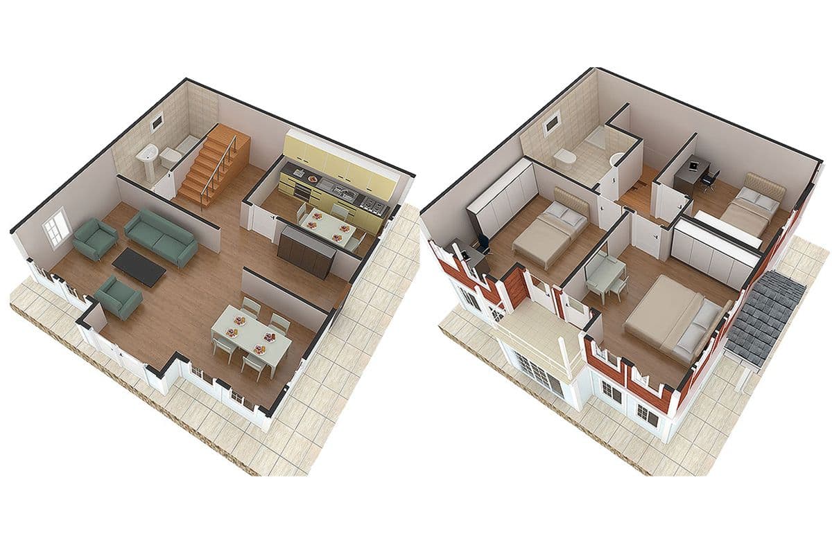 125 m² Prefabrik Villa 3+1