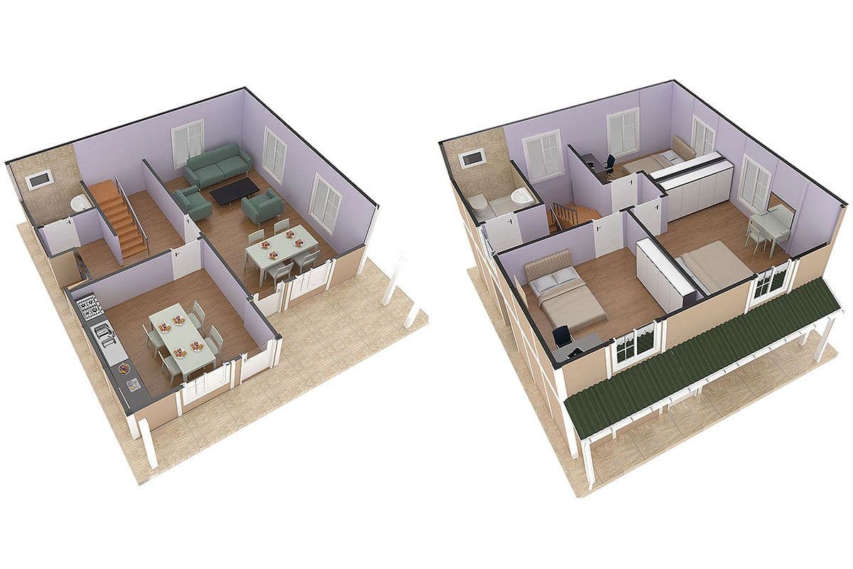 127 m² Prefabrik Villa 3+1