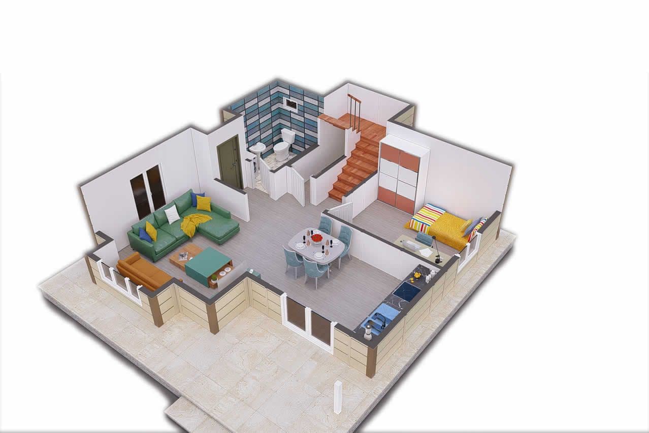 138 m² Prefabrik Villa 4+1