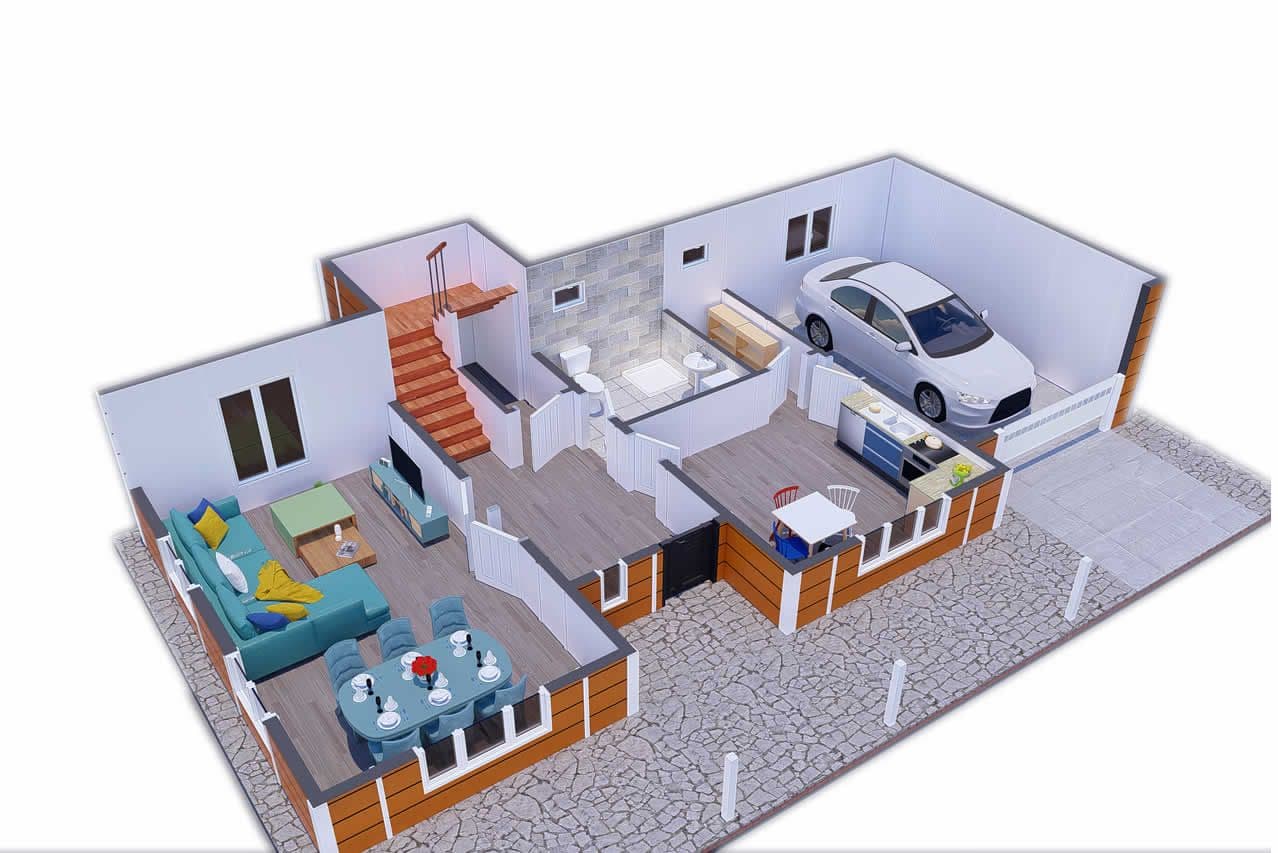196 m² Prefabrik Villa 3+1