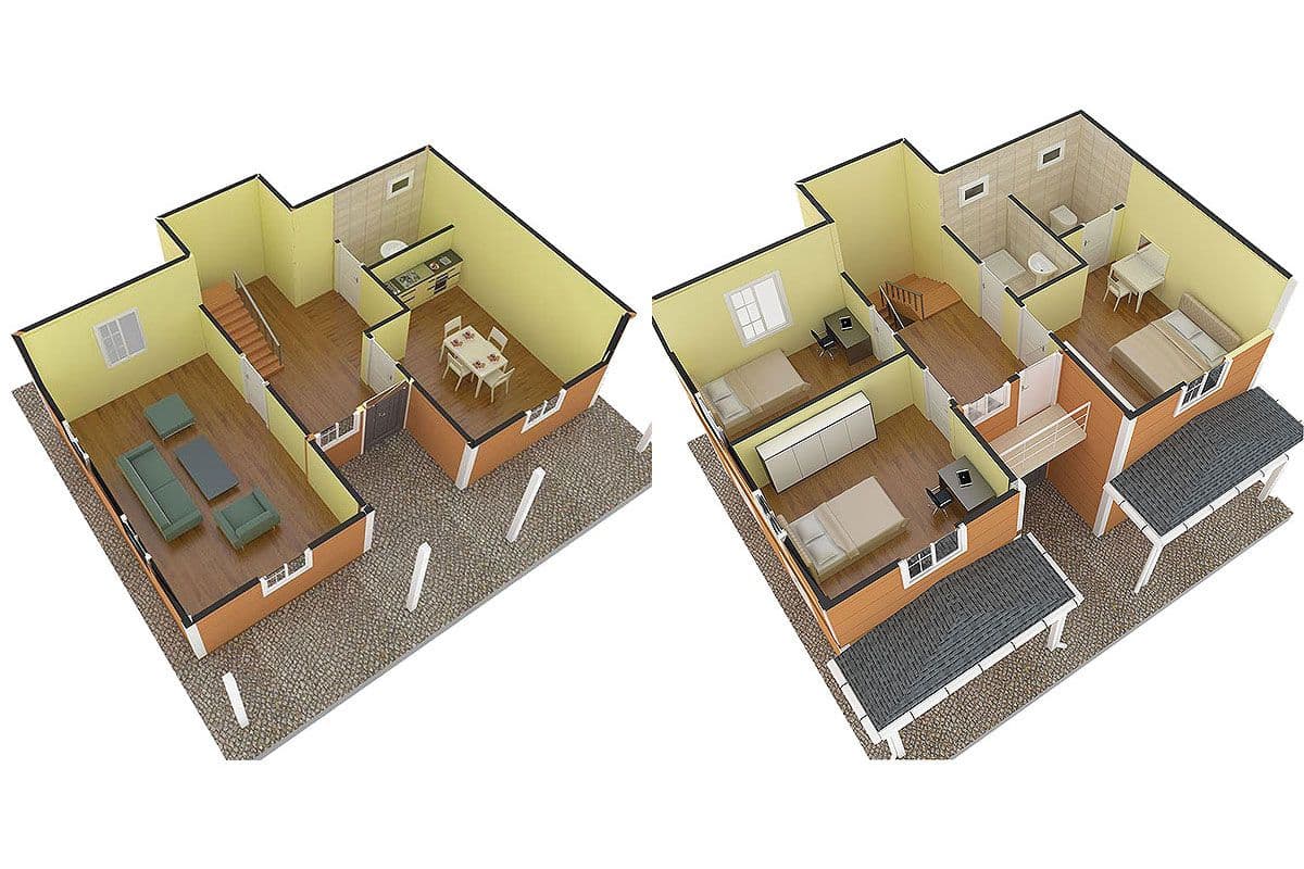 148 m² Prefabrik Villa 3+1