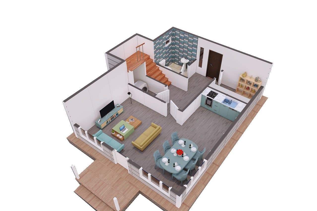 126 m² Prefabrik Villa 4+1