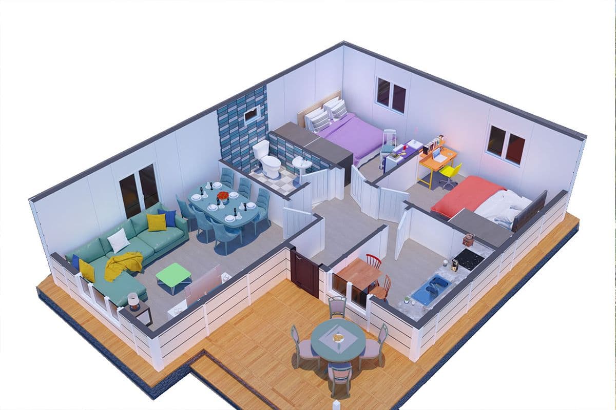 75 m² Çelik Ev 2+1