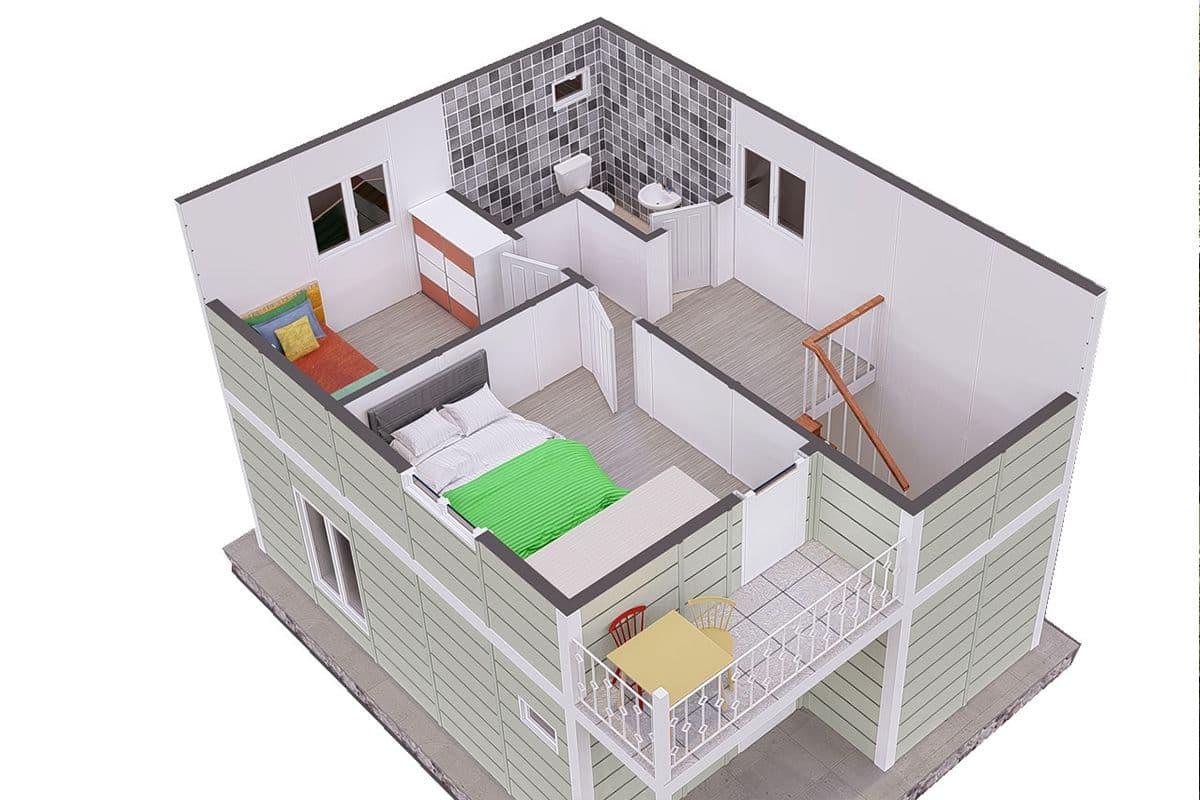 92 m² Çelik Ev 2+1