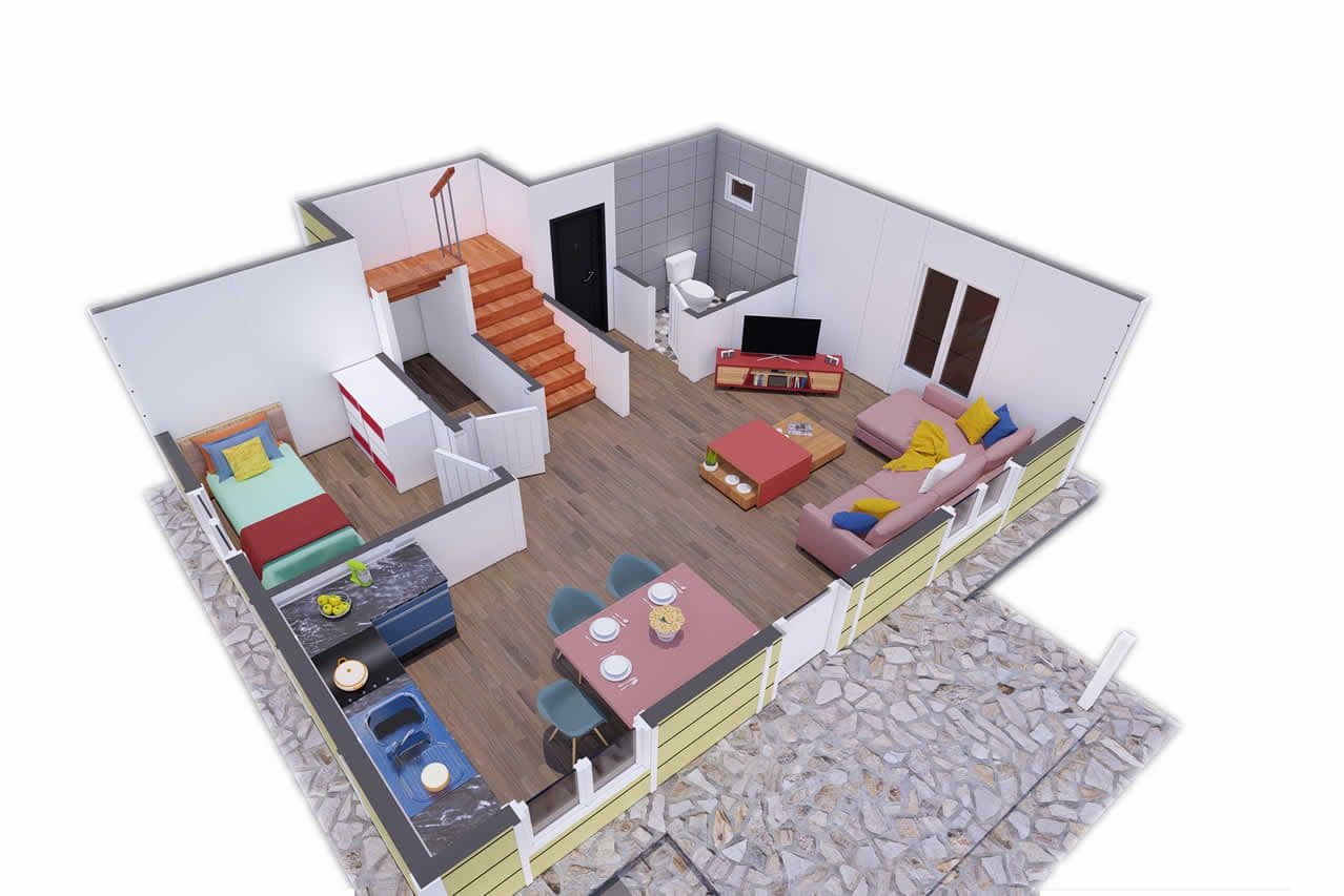 125 m² Çelik Ev 4+1