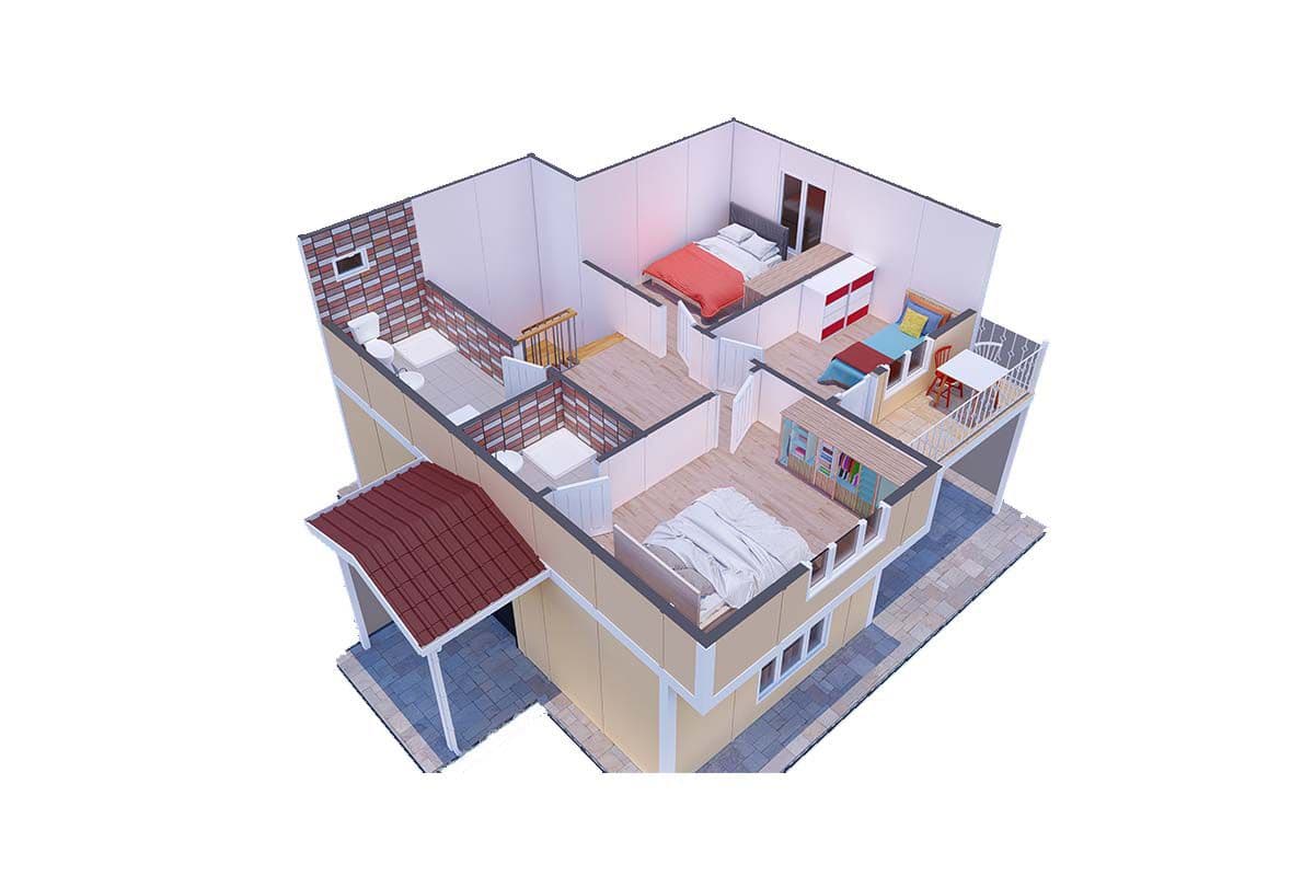 142 m² Çelik Ev 3+1