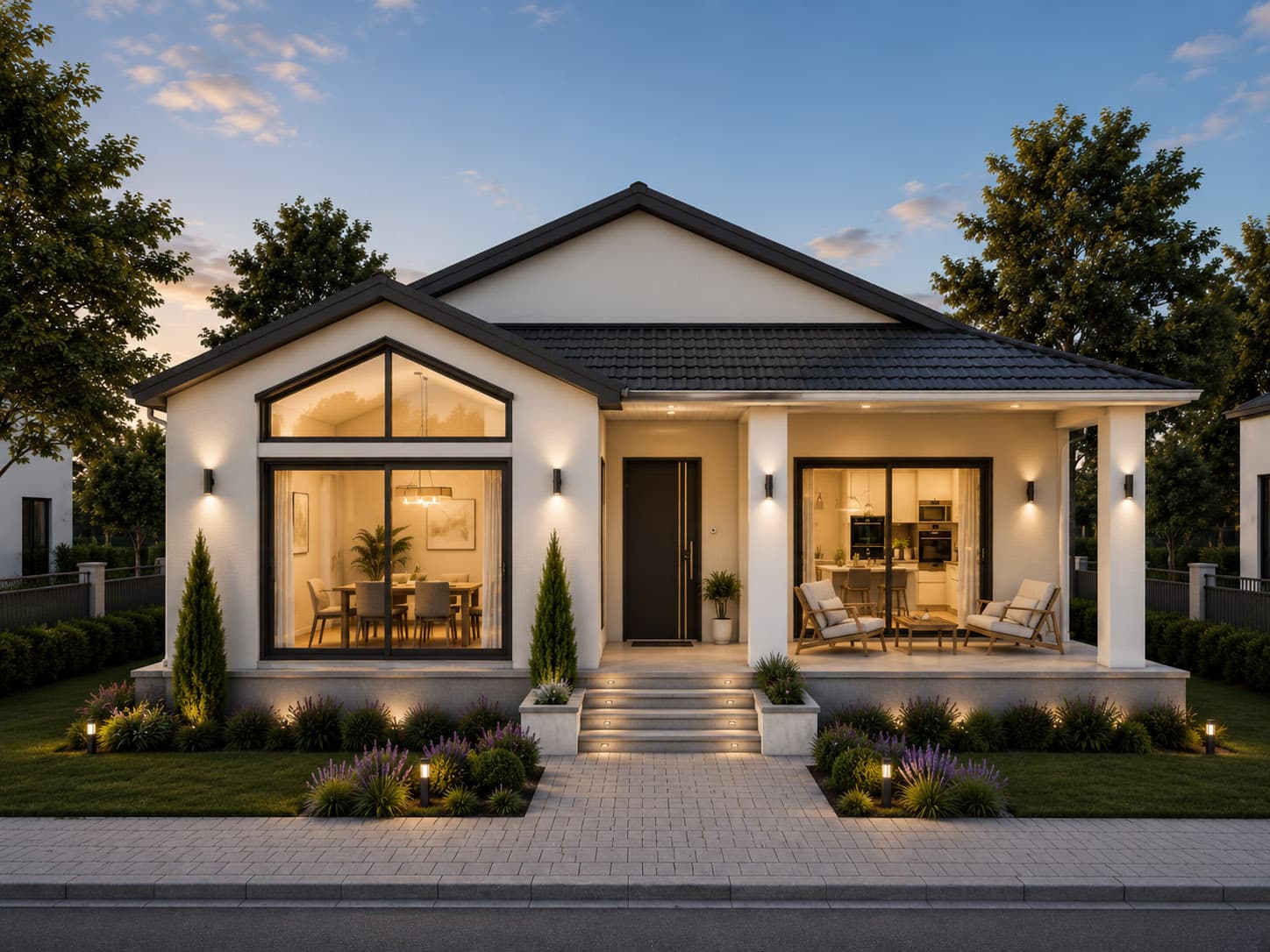 90 m² Tek Kat Çelik Ev